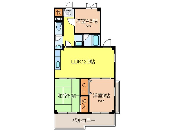 クレール千里中央の物件間取画像